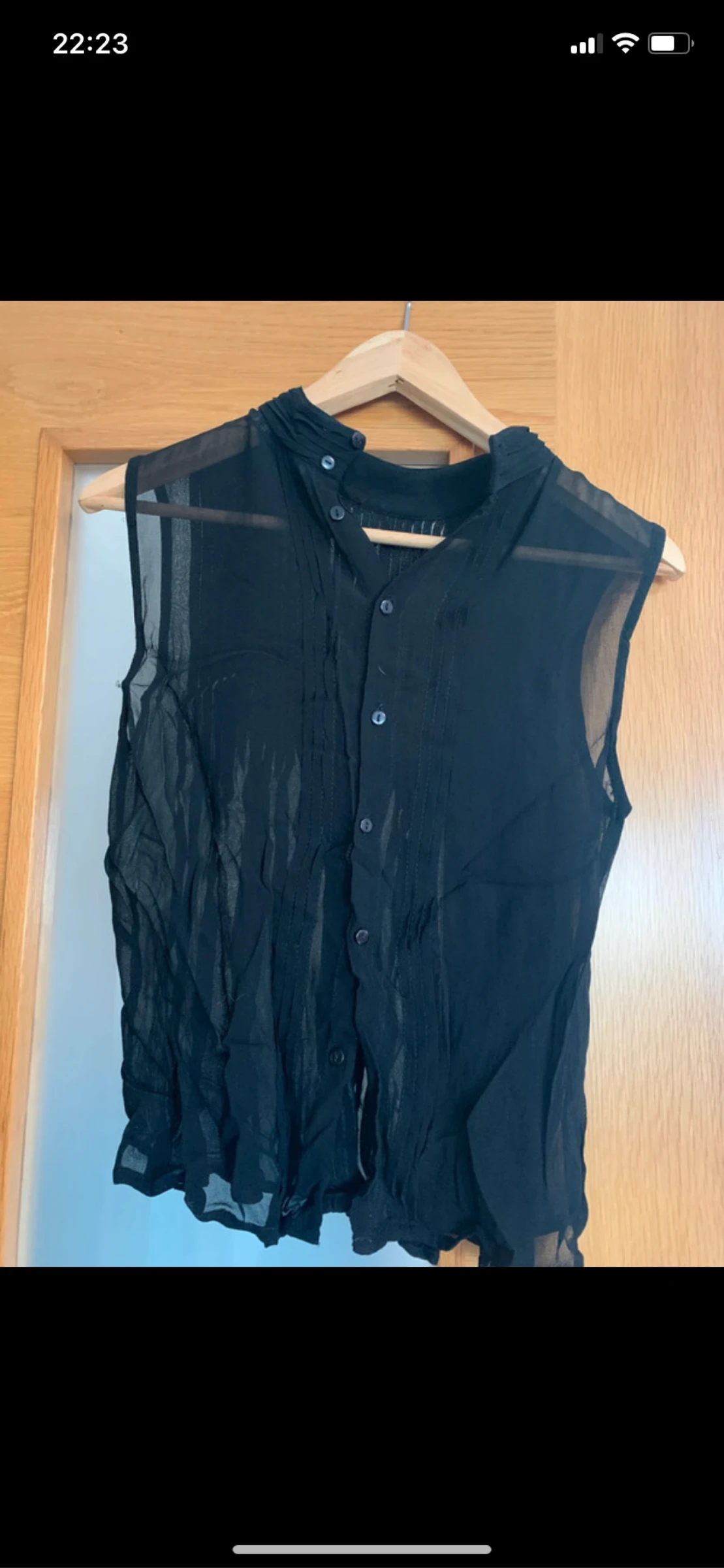 Camisa com transparência 